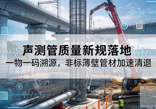 渭源声测管质量新规落地，一物一码溯源，非标薄壁管材加速清退