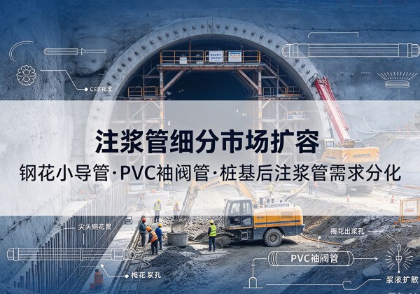 渭源注浆管细分市场扩容，隧道钢花小导管、PVC 袖阀管、桩基后注浆管需求分化